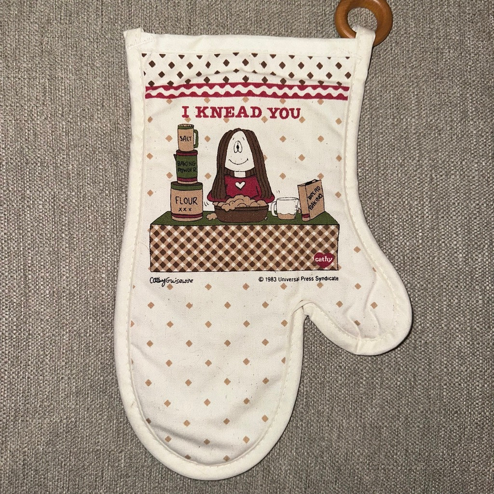 RARE Hard To Find 1983 Vintage Unused Cathy Cartoon Comic Pot Holder Oven Mitt